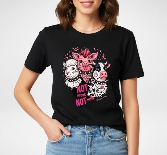 Not Meat Not Milk tee by Vegan Tees
