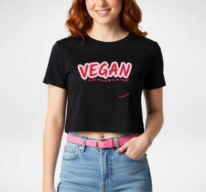 Crop top Vegan by Vegan Tees