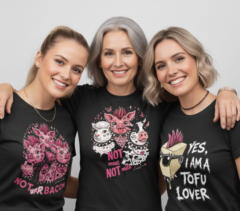 Camisetas veganas para mujeres empoderadas